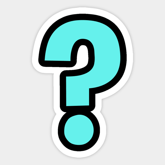 Question Mark Inquiry Design Sticker by teesbyfifi